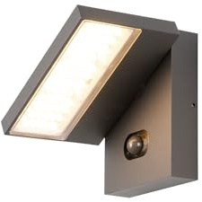 SLV Wandaufbauleuchte 1008542 / Beleuchtung für Wände, Wege, Eingänge, LED Spot außen, Aufbau-Leuchte Outdoor, Gartenlampe / IP65 2200/2700K 6.8W 600 / 650lm anthrazit