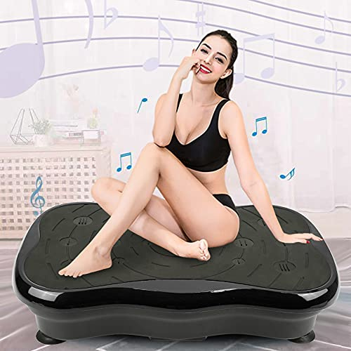 Piattaforma vibrante, Fisica oscillante Basic Fitness,Oscillante per Perdita di Peso Attrezzatura,Max Peso utente: 120 kg,Nero