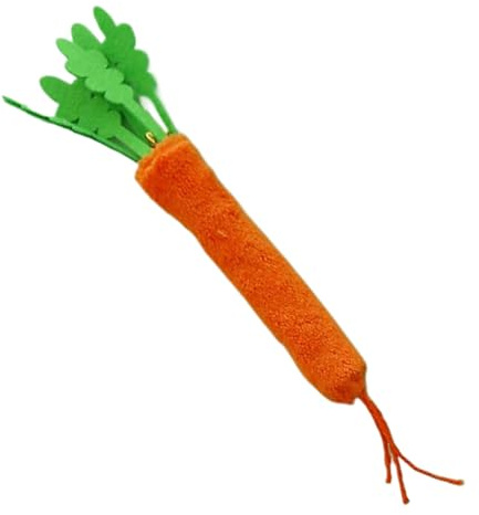 Générique Carrot Shaped Dog Toy | Interactive Cat Toy, Soothing Resistant Chew Stick with Bell for Play