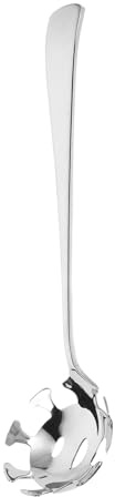 LALADEFIEE Cuchara Coladora de Acero Inoxidable para Pasta y Espaguetis Tenedor Servidor Multifuncional con Mango Antideslizante Utensilio para Cocinar Fideos Ramen y Servir Hielo