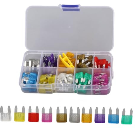 TOPINCN Bil Standard Bladsäkring Bekväm 100 St Mini Zinklegeringssats för Fordonselektronik