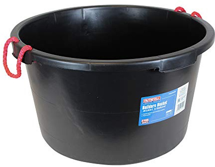 Faithfull outils Fai40lbucket 40 litre Seau Builders – Clair, transparent, FAI40LBUCKET