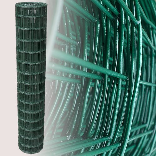 Garmix Gartenzaun 25m Grün Maschendrahtzaun 7,5 x 10 cm (150cm)