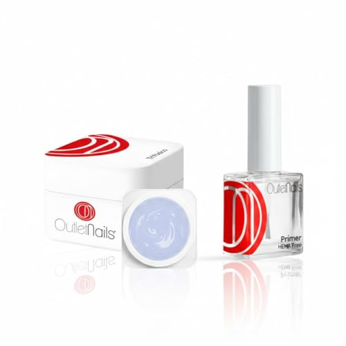 UV Gel Trifasico 3en1 50ml + Primer 15ml sin acido | Para uñas de gel de Outlet Nails