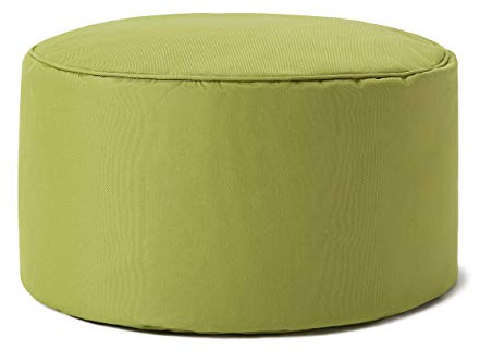 Lumaland Sitzsack Pouf (50 L) | Kompakter Sitzsack mit 3-in-1-Funktion: bequemer Hocker, praktisches Tischchen & stylischer Fußschemel für in- & Outdoor I Mit Flexibler EPS-Füllung | Ø 25 x 45 cm