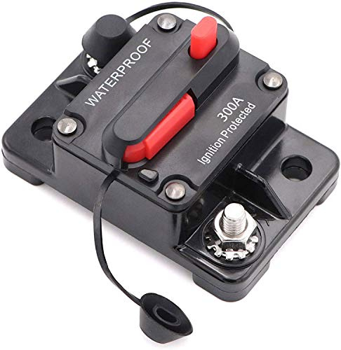 Mottdam Schutzschalter 50-300A,Leitungsschutzschalter 50 AMP Reset Sicherung 12-48V DC Sicherung Auto Boot Leistungsschalter(300A)