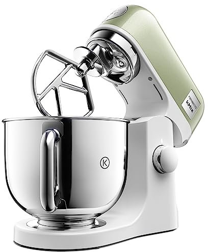 Kenwood kMix Stand Mixer ‎KMX760AGR for Baking, Stylish Kitchen Mixer with K-beater, Dough Hook and Whisk, 5 L Stainless Steel Bowl, Removable Splash Guard, 1000 W, Editions Green