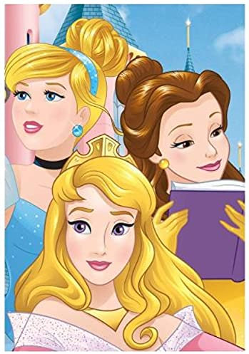 ILS I LOVE SHOPPING Coperta Plaid Morbida e Calda 100x140cm per Bambini Pile con stampa (Principesse Princess)