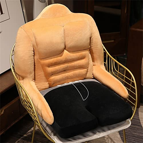 Siluyado Muscle Pillow Full Body with Arm, Cuddle Muscle Cushions, Muscle Throw Pillows for Adults, Muscle Man Arm Plush, Full Body Pillows for Adults, Cuddle Pillow for Women (A)