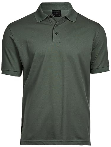 Tee Jays - Kortärmad polotröja för män, Mörkgrön., XL