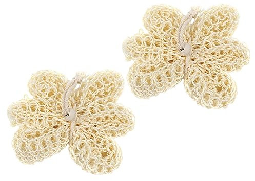 Gatuida 2pcs Comfortable Sisal Shower Balls Bath Scrubbers Body Skin Exfoliator for Shower Cleaning