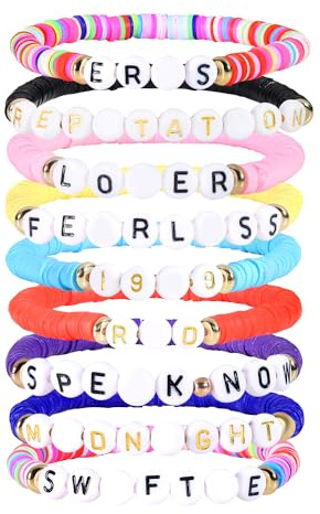 ENVYOU Friendship Bracelets Beaded Women Concert Album Jewelry Merch Gifts, M, Glass, no gemstone