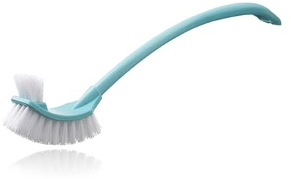Escobilla para Inodoro, Fregadora Sanitaria para Baño con Largo Curvo, Cepillo de Limpieza para Inodoro Multiusos para Limpieza Profunda, Accesorios de Baño