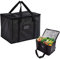 Cooler Bag Box, 40L Insulated Cooler Bag Box, Thermal Food Delivery Bag Reusable Insulation Shopping Bags Large Ice Bag Foldable for Beach Camping Work Trip(Black)