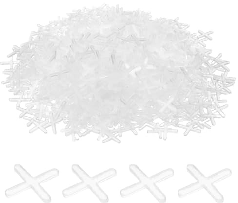 sourcing map Fliesen-Abstandshalter, 2,5 mm, Hartplastik, Kreuzfliesen, Nivellierer, Abstandshalter, Installation, Keramik-Abstandshalter für Wand, Boden, 1000 Stück