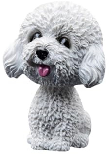 Rukjmqi Dog Nodding Head Car Dashboard Ornaments Puppy Ornament Bobble Head For Car Dashboard Nodding Dog Ornament Car Nodding Dog Doll, Resin Shaking Head Dog Decoration, Nodding Dashboard Crafts Dog