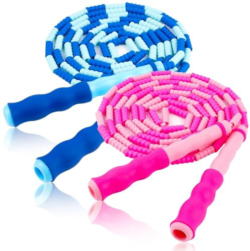 Jump Rope for Kids, Adjustable Jump Ropes for 4 5 6 7 8 10 12, Tangle Free