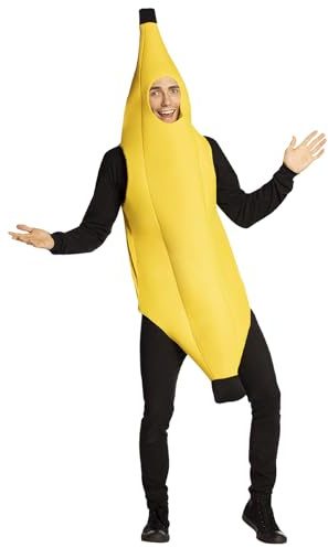 Noaxylic Disfraz de Plátano, Traje de Plátano para Adultos Unisex | Outfit-banano, Fruta o verdura Conjunto de Disfraz de Cosplay para Fiestas Temáticas, Navidad, Halloween y Carnaval