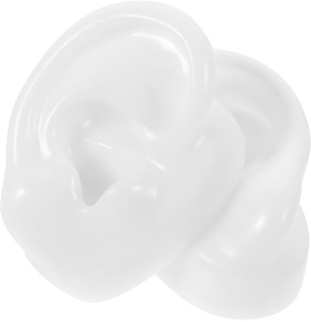 Healeved Modelli Di Orecchie in Silicone Set Da Stampo Auricolare Didattico Per Pratica e Pulizia Dell’orecchio Struttura Realistica Adatto a Scuole Di Massaggio e Centri Estetici