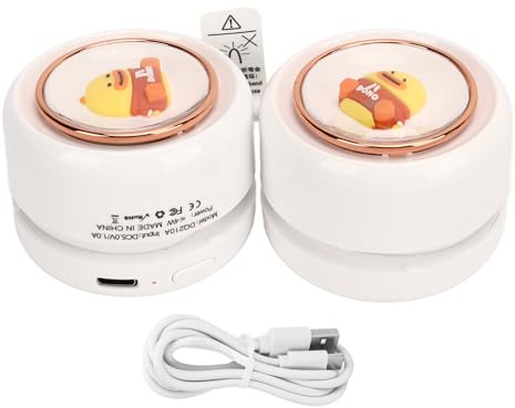 XZXCVN Ventilador de Cuello USB Portátil, Silencioso con 3 Velocidades, Potente y Multifuncional, Color Rosa - Diseño Compacto y Recargable, Ideal para Camping y Viajes (Blanca)