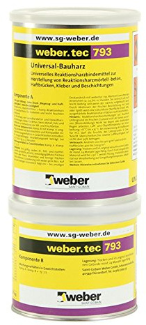 weber.tec 793 1kg Universal Bauharz Reaktionsharzm rtel Reaktionsharz Epoxidharz
