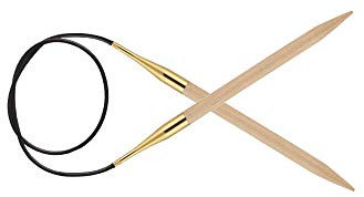 KnitPro Maschera, Legno di faggio, Naturale, 6,00 mm