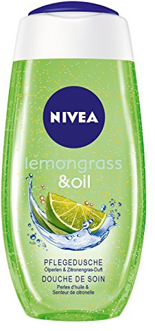 NIVEA Lemongrass & Oil Shower Gel for Daily Body Care with Hydrating Oil Pearls, Invigorating Lemongrass Scent and Gentle Foaming Formula, 500 ml (16.9 fl oz) — Refreshing Skin Cleanser