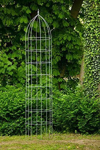 KUHEIGA Rankgerüst Rankhilfe Jumbo Obelisk Ø: 60cm Verzinkt H: 300cm aus Metall