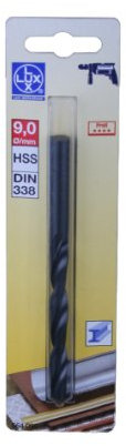 LUX 564090 HSS-Spiralbohrer rollgewalzt DIN 338 Gesamtlänge in mm 125 mm Durchmesser in mm 9 mm PROFI
