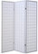 Homestyle4u 260 - Paravent intérieur en 3 parties - En bois - Blanc - En papier de riz - Hauteur : 175 cm