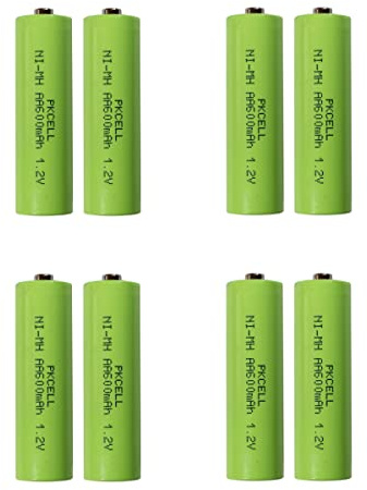 Akku aufladbare Batterie NI-MH NiMH AA Mignon 1,2 Volt 600mAh Solar 8 STÜCK