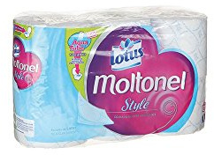 Papier toilette LOTUS Moltonel Style x6 rouleaux
