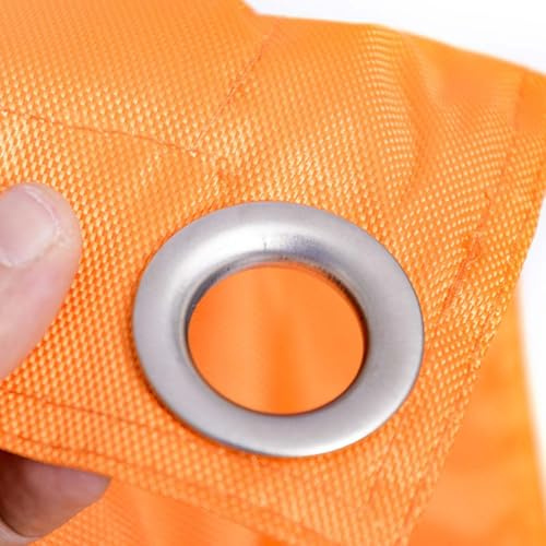 LIVEDECO - Housse Vide Pouf Géant XL Imperméable Extérieur Outdoor Orange Iron RAW BiG52