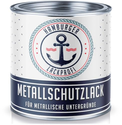 Buntlack GLÄNZEND für Holz und Metall Graublau RAL 5008 Blau Metalllack Metallfarbe Holzlack Holzfarbe // Hamburger Lack-Profi (1 L)