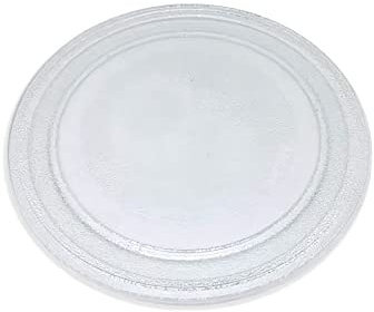 Anakel Home Piatto Girevole Universale di Ricambio per Microonde Compatibile con Teka, Balay, LG | Diametro Esterno Ø 245 mm e Diametro Interno Ø 180 mm | Vetro Resistente