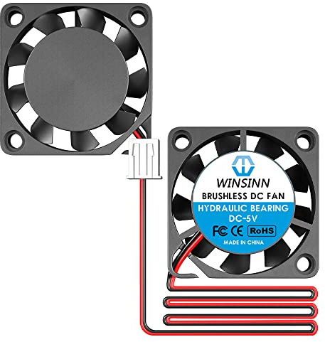 WINSINN 20mm Mini Fan 5V Hydraulic Bearing Brushless 2006 20x6.3mm - High Speed (Pack of 2Pcs)