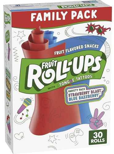 Fruit Roll-Ups Snacks aromatisés aux fruits, paquet varié, 30 ct, 425,2 g