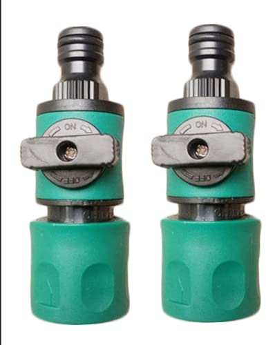 Wmaple Valve Quick Nipple Hose Connector Garden Watering Connector Agricultural Agricultural Irrigation Plastic Shut Off Valve Pipe Adapter