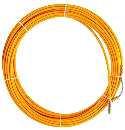 5/10/15/20/25/30/40/50M Diámetro 3mm/4mm/6mm Fibra de vidrio Cable Puller Fish Tape Reel Conduit Ducting Rodder Pulling Puller Guide Device 40M 6mm