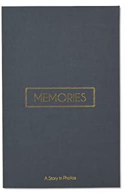 New View Gifts Memories 01-DS-39331 Fotoalbum für 180 Fotos à 10 x 15 cm, graues Leinen
