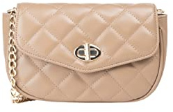 faina Clutch/kvällsväska dam 25925778, Mörk beige, Einheitsgröße