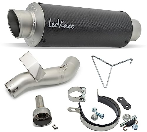 Endschalldämpfer/Auspuffanlage LeoVince SLIP-ON GP CORSA, Carbon für Honda CB/CBR 500 F/R/X