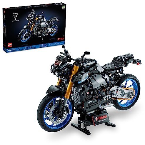 LEGO Technic Yamaha MT-10 SP 42159 Kit de construction avancé pour adultes, ce modèle de moto emblématique pour la construction et l'affichage est un excellent cadeau pour les fans de véhicules Yamaha