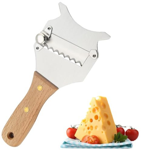 Rebanador de Trufa, Rebanador de Queso de Trufa Profesional de Acero Inoxidable con Cuchilla Ajustable Afeitadora de Chocolate Afeitadora Queso Chocolate Rallador Rizador para Verduras Ajo Champ (#2)