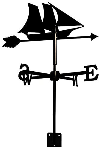 CYXZX Girouette de Bateau en Acier Inoxydable Indicateur de Direction du Vent Girouette créative pour la décoration du Jardin et du Patio (Size : Small Size)