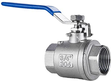 IBOWZ Kugelhahn Edelstahl-Kugelhahn mit vollem Durchgang,1/4 Zoll,3/8 Zoll,1/2 Zoll,3/4 Zoll,1 Zoll Innengewinde,Kugelhahn aus Edelstahl 304,Wasserschalter,Wasserrohrventil,Kugelhahn DN8/10/15/20/