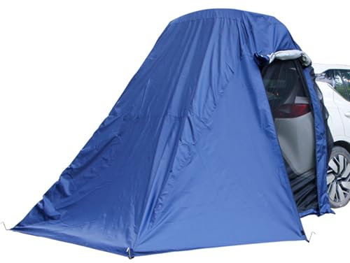 DJFOG Pop-Up-Zelt für Autos, Heckklappen-Markisenzelt für Auto-Camping, Roadtrip-Essentials, Auto-Camping-Unterstand mit Reißverschlusseingang,Blau,245X200X220CM