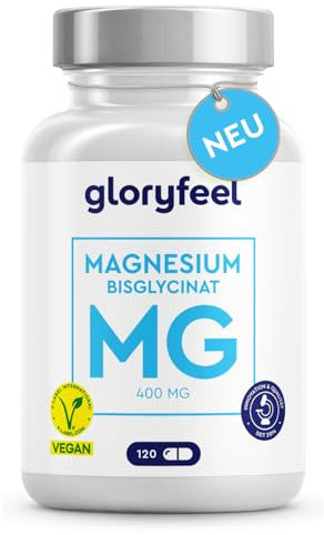 Magnesio Bisglicinato alto Dosaggio - Per Muscoli, Ossa ed Equilibrio elettrolitico - Altissima Biodisponibilità - 120 Capsule Magnesio Glicinato senza Additivi - Vegano & testato in Laboratorio
