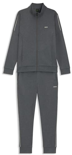 BOSS Herren Tracksuit Set AMZ IN Trainingsanzug aus Interlock-Baumwolle mit Logo-Details