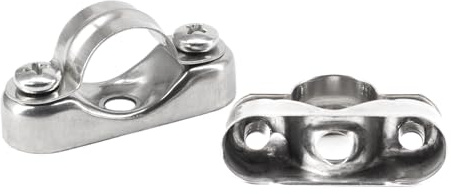 (10 Pieces) 20-22mm Wall Mount Hose Clamp Pipe Bracket 304 Stainless Steel Pipe Straps